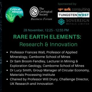 Group Manager joins the debate on research and innovation for rare earth elements at Critical Minerals Conference